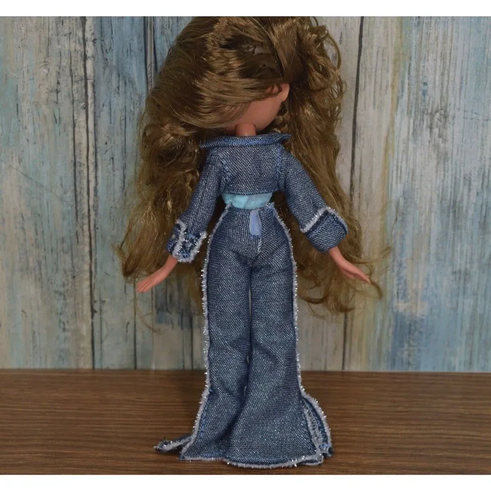 Bratz Doll Yasmin 2001 MGA In Cloe Denim Outfit Brown Hair Braids Vintage